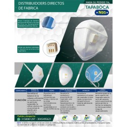 Mascarilla Tipo N95 con Valvula (Tapabocas)