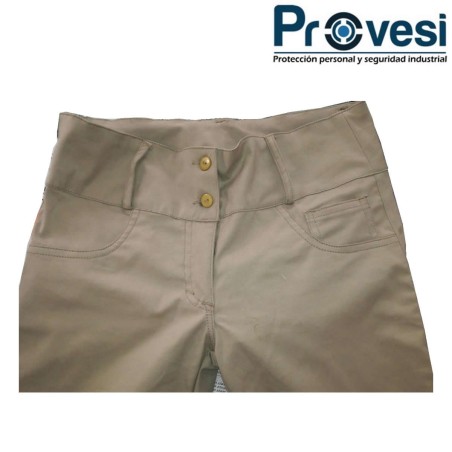 Pantalón Azul Oscuro Para Mujer Levantacola En Drill