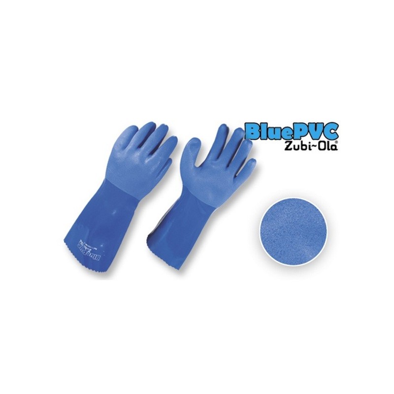 Guantes Semicorrugados - Uso Industrial - Color Azul - Blue Pvc Talla Unica 11980075