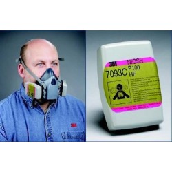 Kit Respirador Reutilizable 3m 7502 + 2 Filtros 7093C P100