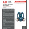Respirador Air Safety Cara Completa Silicona Talla M FFS990M