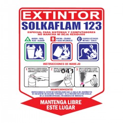 Señal Extintor Solkaflam 20X25
