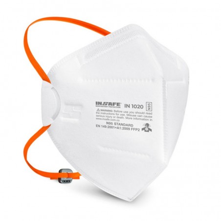 Respirador Insafe N95 In 1020 Plegable Blanco Material Particulado