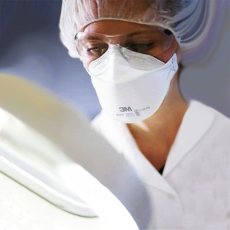 Maschera Viso Monouso NIOSH N95 3M Aura 9205, Italia - Foto 5