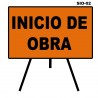 Señal Inicio De Obra Sio-02 75X60