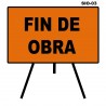 Señal Fin De Obra Sio-03 75X60