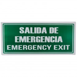 Señal Salida De Emergencia 30X15