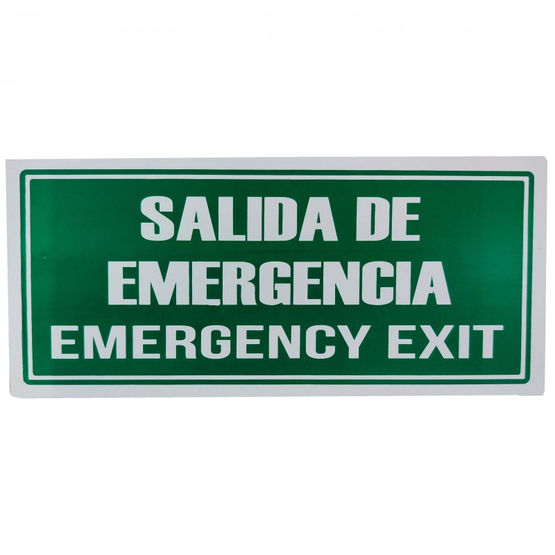 Señal Salida De Emergencia 30X15