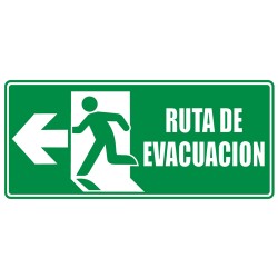 Señal Ruta Evacuacion...