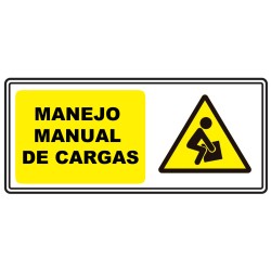 Señal Manejo Manual de Cargas 30x15