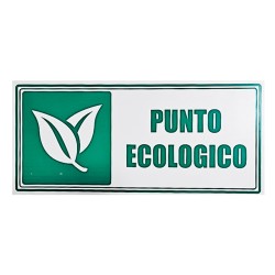 Señal Punto Ecologico 30x15