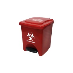 Papelera Pedal 22 Lts Roja ColPlast