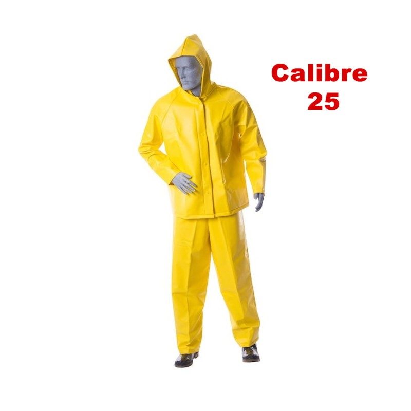 Impermeable Conjunto Chaqueta Capucha Pantalon Cal 25