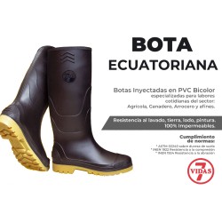 Bota Pvc Poderosa 7 Vidas Sin Puntera