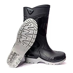 Bota Pvc Motera Hombre Sin Puntera