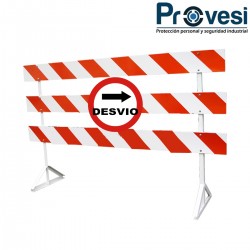 07070290 - Senal Barricada Desvio (Señal Metalica Movil Temporal) Pv