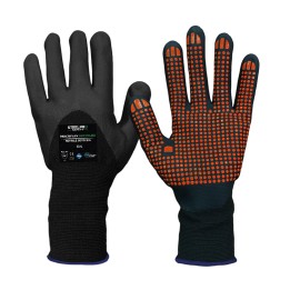 Guante Latex Multiflex Polyester Azul Steelpro